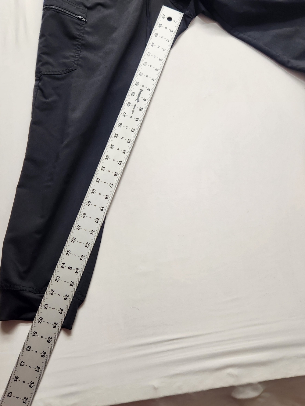 ⭐️Scrubstar BLACK Jogger Scrub Pants Size Large Performance Stretch Cargo Pocket - Picture 4 of 11